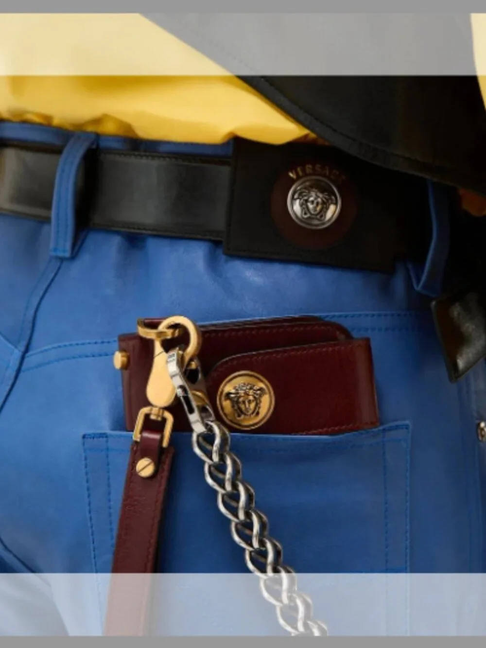 VERSACE NWT Emblème Long Leather Wallet(ORIG. $1150)